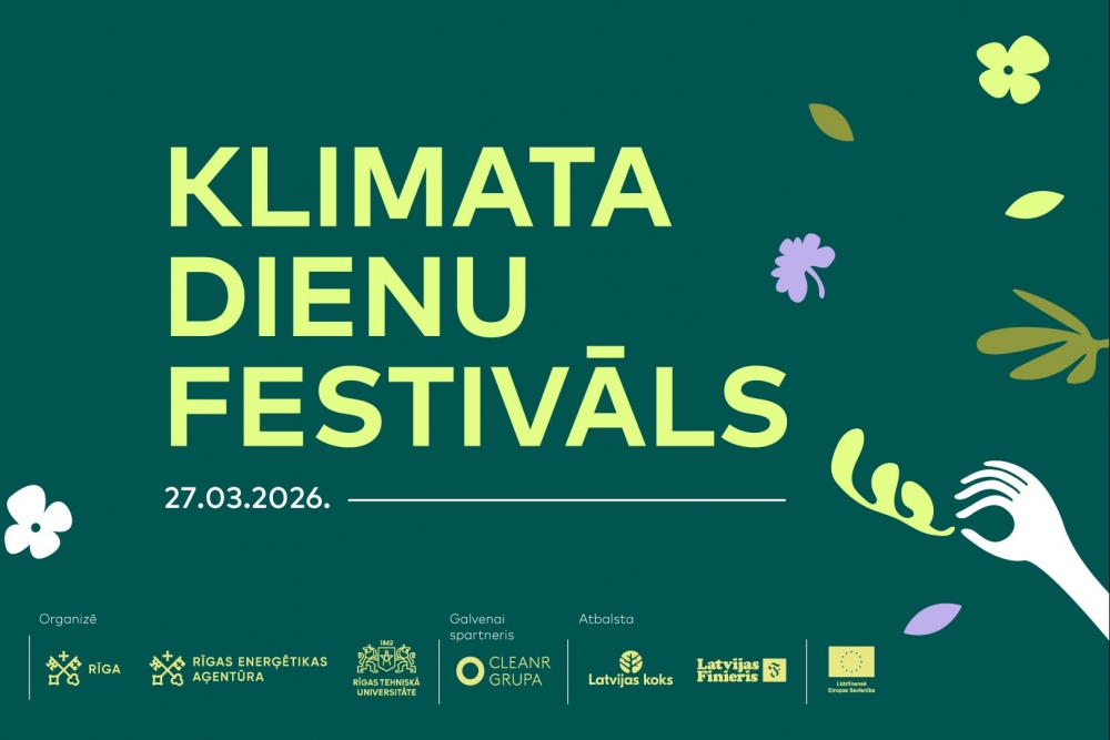 Aicinot domāt par vidi un baudīt svētku noskaņu izzinošās aktivitātēs, RTU norisināsies festivāls „Klimata dienas 2026“