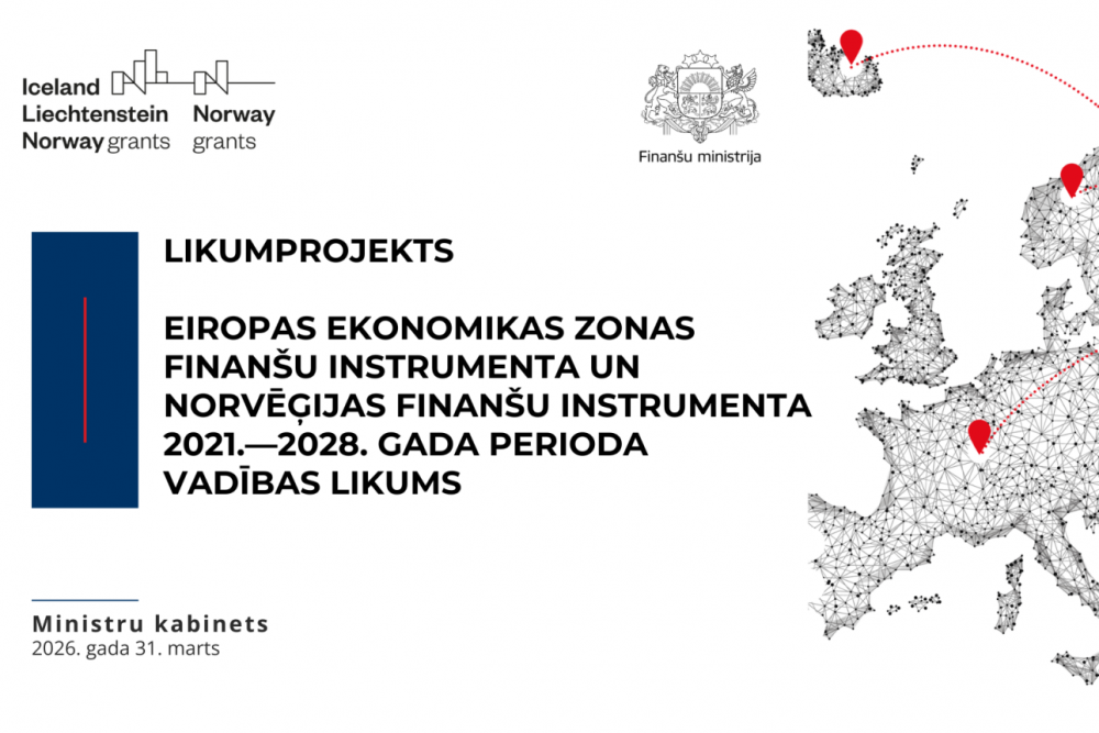 Valdība izskatīs EEZ un Norvēģijas grantu jaunā perioda vadības likumu