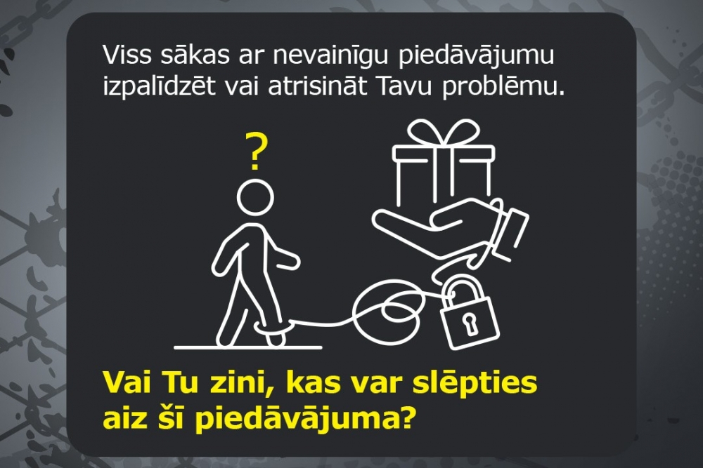 Cilvēku tirdzniecība var sākties ar vienu šķietami izdevīgu piedāvājumu – Ārlietu ministrija aicina jauniešus atpazīt riskus