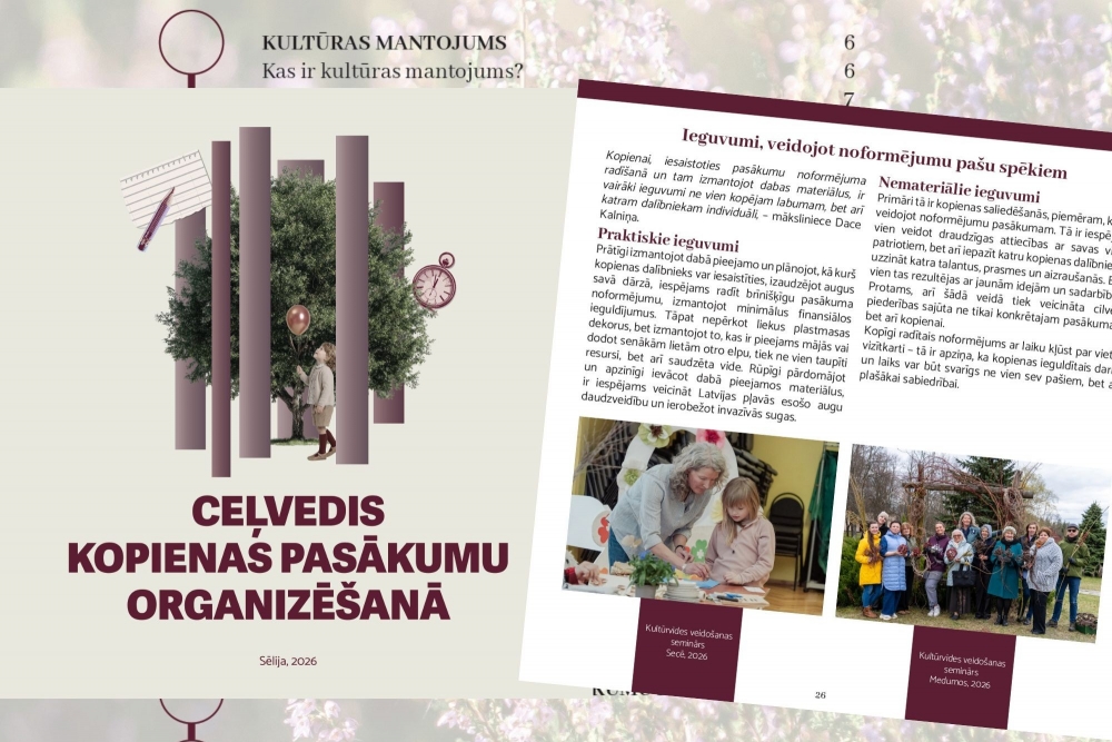 Izdots ceļvedis kopienas pasākumu organizēšanā