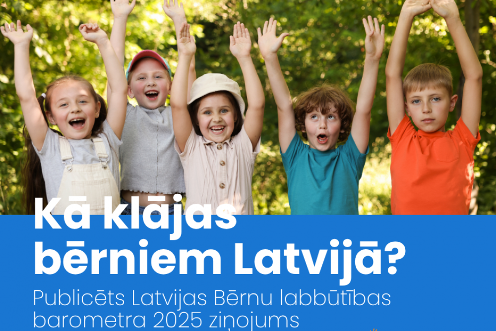 Kā klājas bērniem Latvijā? Publicēts “Latvijas Bērnu labbūtības barometra 2025” ziņojums