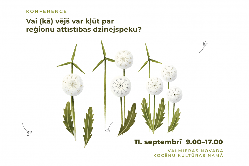 Valmierā notiks konference par vēja parku praktisko pienesumu reģioniem