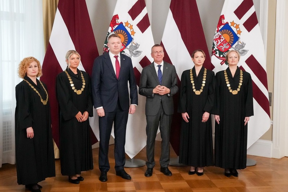 Tiesneša zvēresta svinīgā ceremonija Rīgas pilī