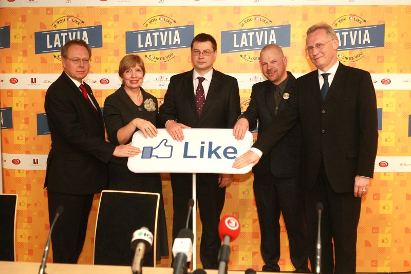 Latvijas oficiālā lapa sociālajā tīklā „Facebook”
