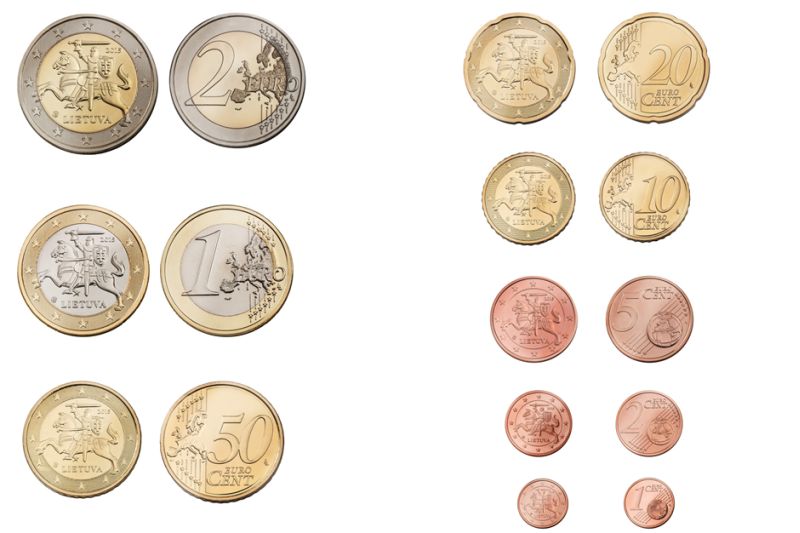 Lietuvā līdz eiro ieviešanai mazāk nekā 100 dienu
