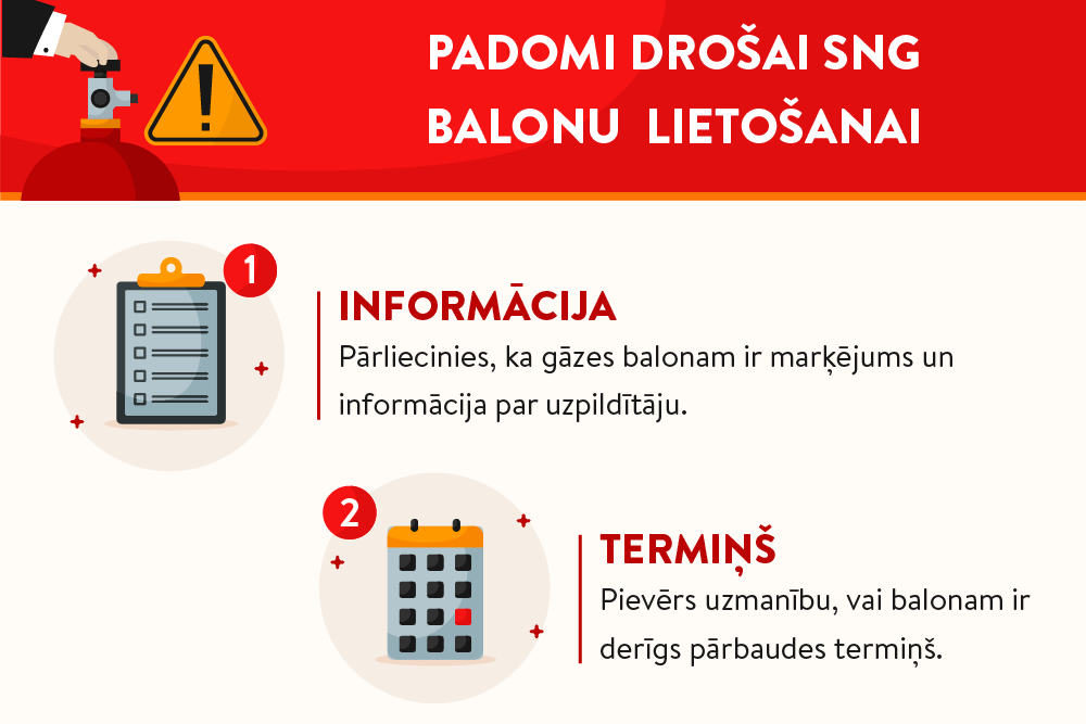 Kam pievērst uzmanību, iegādājoties vai mainot gāzes balonu