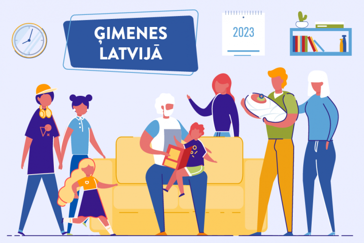 Izplatītākais ģimenes tips Latvijā – vientuļās mātes ģimene