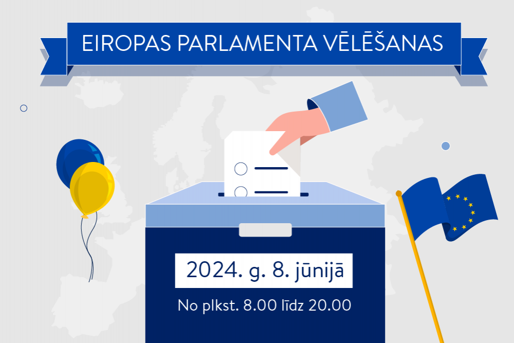 Balsošana Eiropas Parlamenta vēlēšanās. Kur un kad?