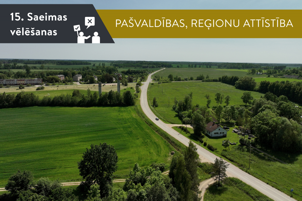 Lasām partiju programmas. Reģionu attīstība, pašvaldības