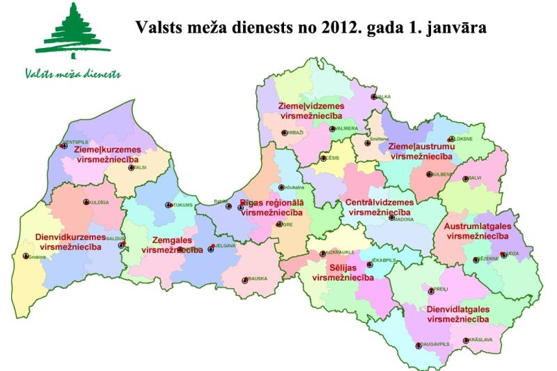 Latvijas Valsts Meži Karte - Foto Kolekcija